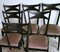 Ebonized Wood and Velvet Chairs in the style of Ico Parisi Style, Set of 6, Image 7