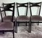 Ebonized Wood and Velvet Chairs in the style of Ico Parisi Style, Set of 6 9