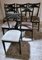 Ebonized Wood and Velvet Chairs in the style of Ico Parisi Style, Set of 6 6