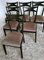 Ebonisierte Holz und Samt Stühle im Stil von Ico Parisi Style, 6er Set 5
