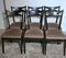 Ebonisierte Holz und Samt Stühle im Stil von Ico Parisi Style, 6er Set 4