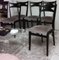 Ebonized Wood and Velvet Chairs in the style of Ico Parisi Style, Set of 6 8