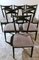 Ebonized Wood and Velvet Chairs in the style of Ico Parisi Style, Set of 6 2