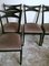 Chaises en Bois Noirci et Velours Style Ico Parisi, Set de 6 10