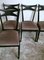 Ebonisierte Holz und Samt Stühle im Stil von Ico Parisi Style, 6er Set 10