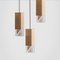 Brass Trio Lamp/One Chandelier from Formaminima 7