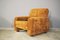 Brown Sofa and Armchair Group, 1970s, Set of 3 18