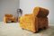 Braunes Sofa und Sessel, 1970er, 3er Set 9