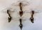 Italian Brass and Acrylic Glass Coat-Hangers in the Style of Fontana Arte, Set of 4 7