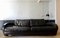 Three -Seater Balillo Sofa in Black Leather by Antonio Citterio for B&B Italia, 1980s 3