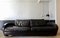 Drei-Sitzer Balillo Sofa aus schwarzem Leder von Antonio Citterio für B&B Italia, 1980er 3