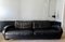Three -Seater Balillo Sofa in Black Leather by Antonio Citterio for B&B Italia, 1980s 1
