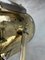 Lámpara de pie trípode vintage grande de latón y acero, Imagen 20
