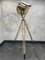 Large Vintage Nautical Tripod Floor Lamp in Brass and Steel 5