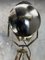 Lámpara de pie trípode vintage grande de latón y acero, Imagen 12