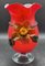 Red Murano Glass Vase, Image 1
