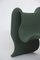 Dark Green Curved Lounge Chair by Gianni Pareschi for Busnelli, Image 8