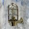 Vintage Wall Cage Light in Brass by Industria Rotterdam, 1970s 8