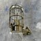 Vintage Wall Cage Light in Brass by Industria Rotterdam, 1970s, Image 1
