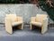 Französischer Kubistischer Sessel mit Gemustertem Stoff 8