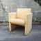 Französischer Kubistischer Sessel mit Gemustertem Stoff 2