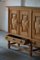 Brutalistisches dänisches Mid-Century Sideboard aus massiver Eiche, 1950er 4