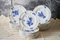 Antique Wedgwood Creamware Ludlow Blue Flowers Dinnerware, 1920s, Set of 66, Image 1