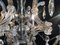 Lámpara de araña Maria Teresa grande de cristal tallado a mano, años 50, Imagen 22