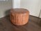 Vintage Mid-Century Leder Pouf oder Ottomane 1