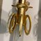Large Gold Gilded Murano Glass Sconces, Set of 3 6