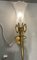 Large Gold Gilded Murano Glass Sconces, Set of 3 5