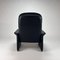DS50 Lounge Chair in Dark Blue Leather from De Sede, 1980s, Image 14