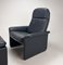 DS50 Lounge Chair in Dark Blue Leather from De Sede, 1980s 8