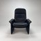 DS50 Lounge Chair in Dark Blue Leather from De Sede, 1980s, Image 17