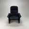 DS50 Lounge Chair in Dark Blue Leather from De Sede, 1980s, Image 5