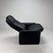 DS50 Lounge Chair in Dark Blue Leather from De Sede, 1980s, Image 9