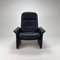 DS50 Lounge Chair in Dark Blue Leather from De Sede, 1980s, Image 10