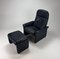 DS50 Lounge Chair in Dark Blue Leather from De Sede, 1980s 18