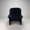 DS50 Lounge Chair in Dark Blue Leather from De Sede, 1980s 15