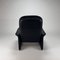 DS50 Lounge Chair in Dark Blue Leather from De Sede, 1980s, Image 15