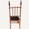 Französischer Stuhl aus gedrechseltem Holz & Leder, 1850er 9