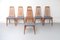 Teak Eva Chairs by Niels Koefoed for Hornslet Møbelfabrik, 1960s, Set of 6 1