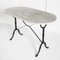 French Marble Table with Cast Iron Feet, 1960s, Image 4