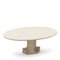 Travertine Dining Table by Carlo Scarpa for Cattelan Italia, 1970s 1
