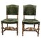 Renaissance Style Oak Dining Chairs, 1930, Set of 2 1