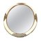 White Oval Mirror with Gilded Ornaments, 1890s, Image 1