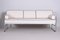 Bauhaus Style Ivory Tubular Chrome & Leather Sofa by Mücke & Melder, 1930s, Image 4