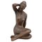 Mid-Century Sculpture of Nude Sitting Women by Jitka Forejtová, 1960s, Image 1