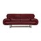Red Leather Laaus Two-Seater Sofa 1