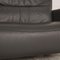 Mondo Recero Leather Sofa Gray Two-Seater Function Relax Function 4